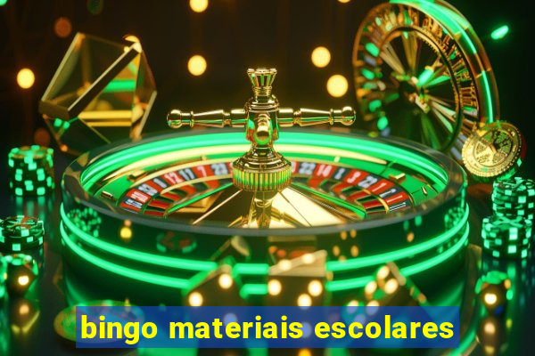 bingo materiais escolares